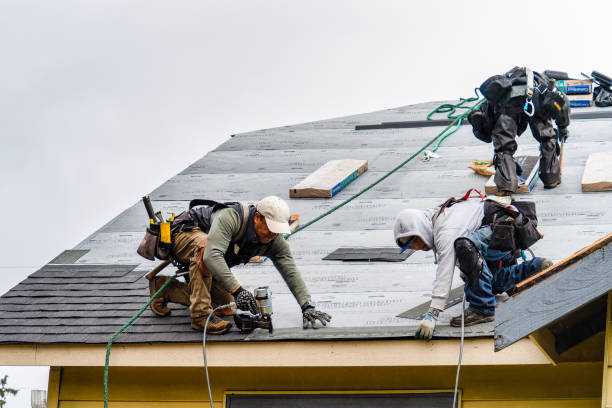 Professional Gutter Installation technician working in Salters, SC